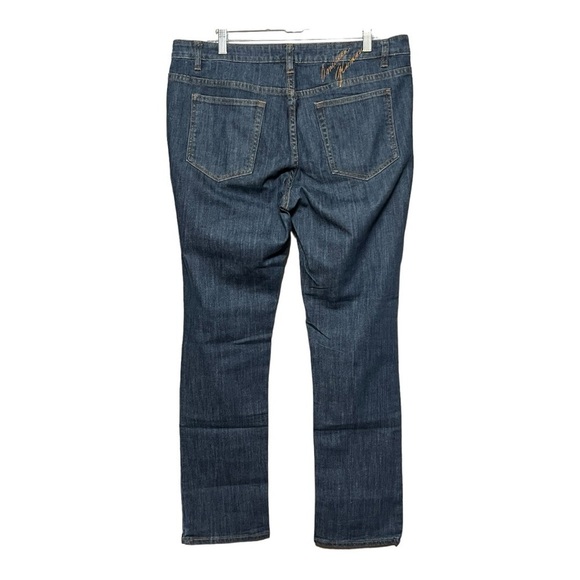 Badgley Mischka Jeans American Glamour Plus-Size Straight Leg Bootcut Denim Jean - Picture 2 of 4